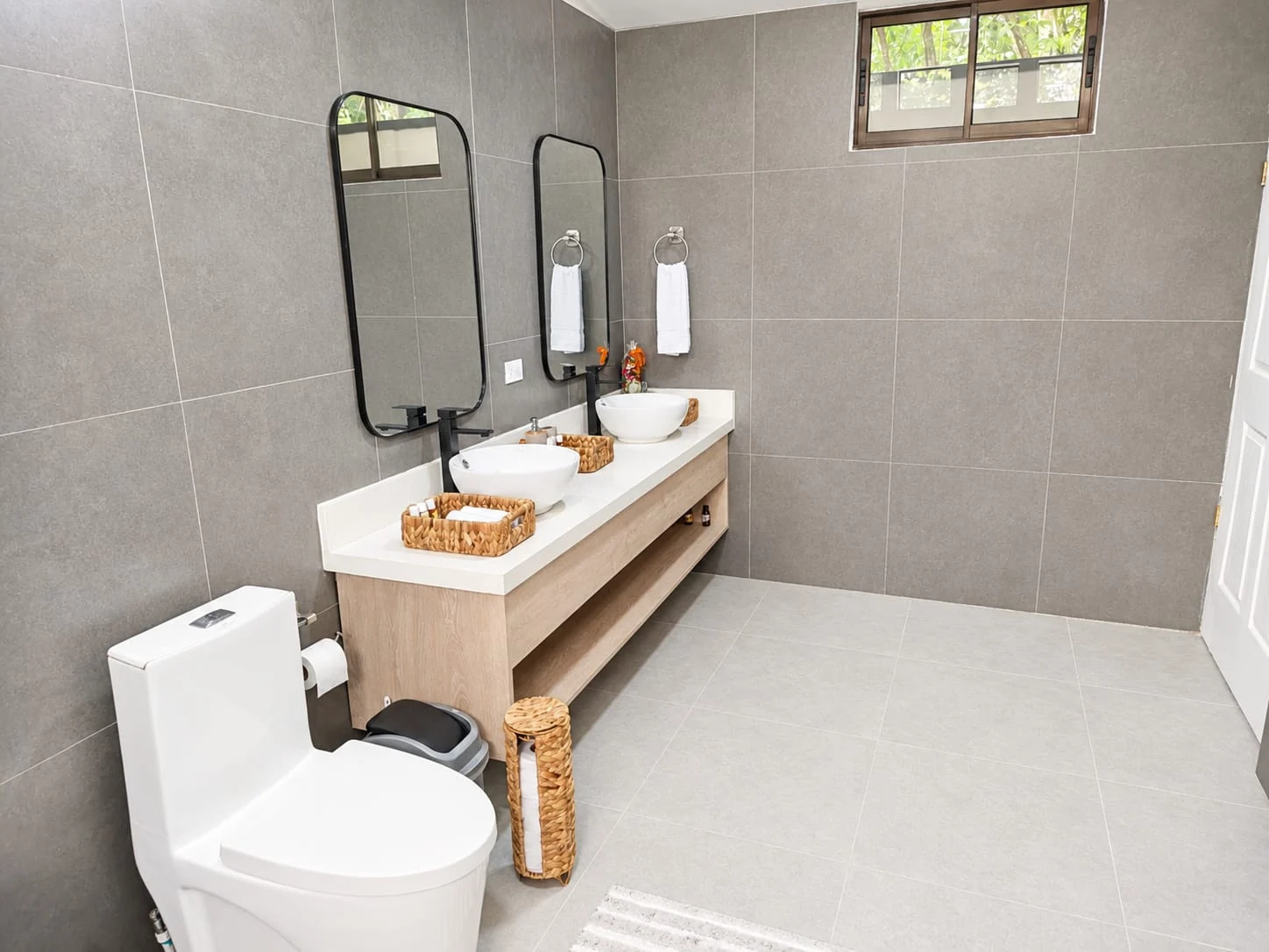 Bathroom vanity at Villa Isora